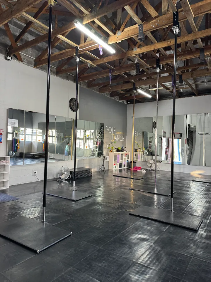 Aerial performance at Pole Dance Cape Town