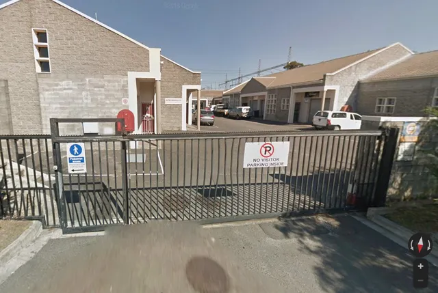 The main gate at Park Edge Mews, entrance to Pole Dance Cape Town
