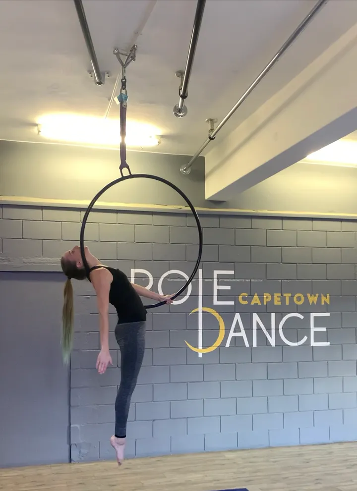 Doubles pole routine at Pole Dance Cape Town